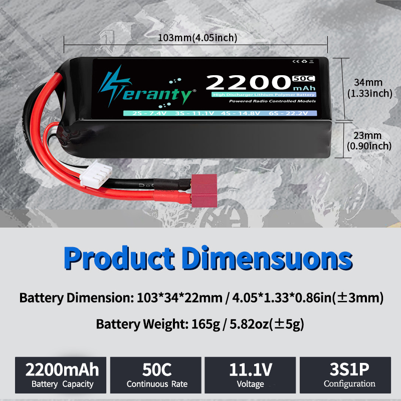 TERANTY 3S 2200/2400/2600mAh L - đánh giá và giá Rc Hobby Boat