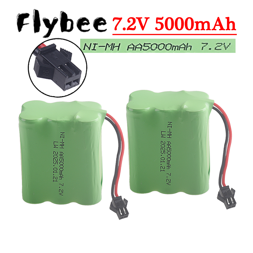 (SM-2P Plug) 7.2V 5000mah NiMH - đánh giá và giá Rc Hobby Boat