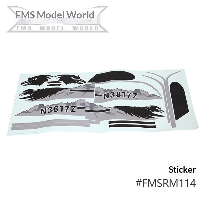 FMS RC Plane Decals For 1700mm - đánh giá và giá Rc Hobby Plane