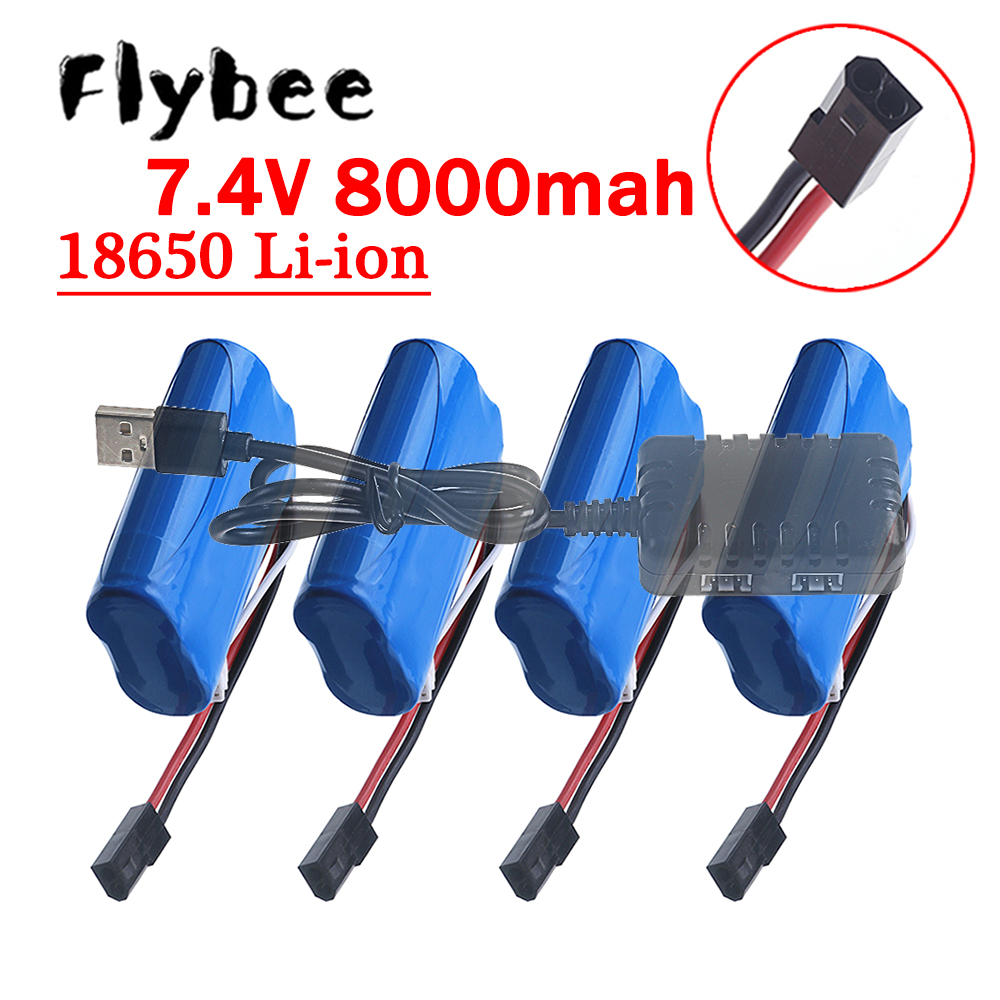 (5500 Plug) 18650 7.4V 8000Mah - đánh giá và giá Rc Hobby Boat