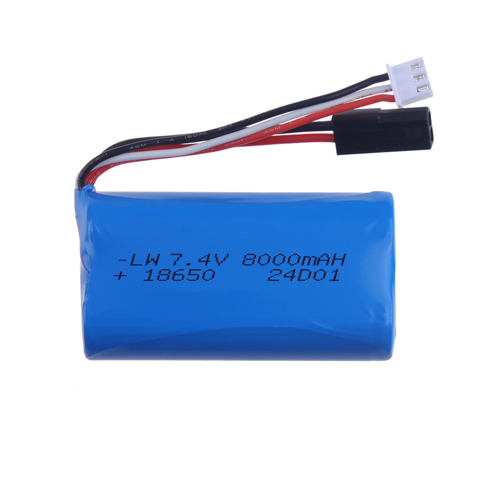 (5500 Plug) 18650 7.4V 8000Mah - đánh giá và giá Rc Hobby Boat