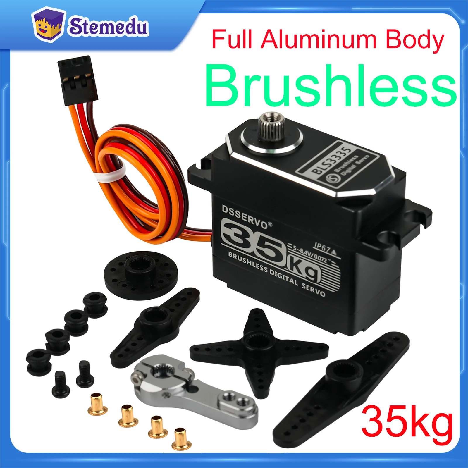 35KG BLS3335 Digital Servo Mot - đánh giá và giá Rc Hobby Motors