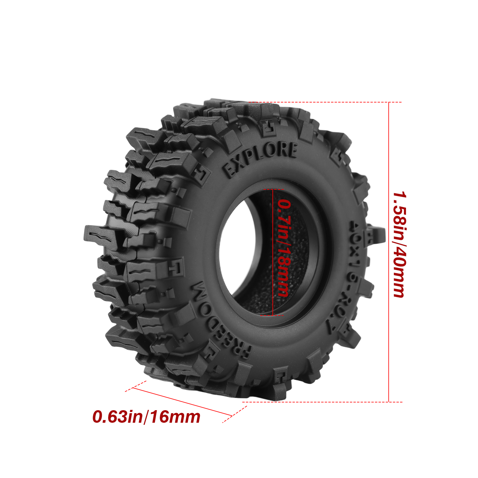 DashRC 0.7'' RC Crawler Tires  - đánh giá và giá Rc Tire Foam Insert