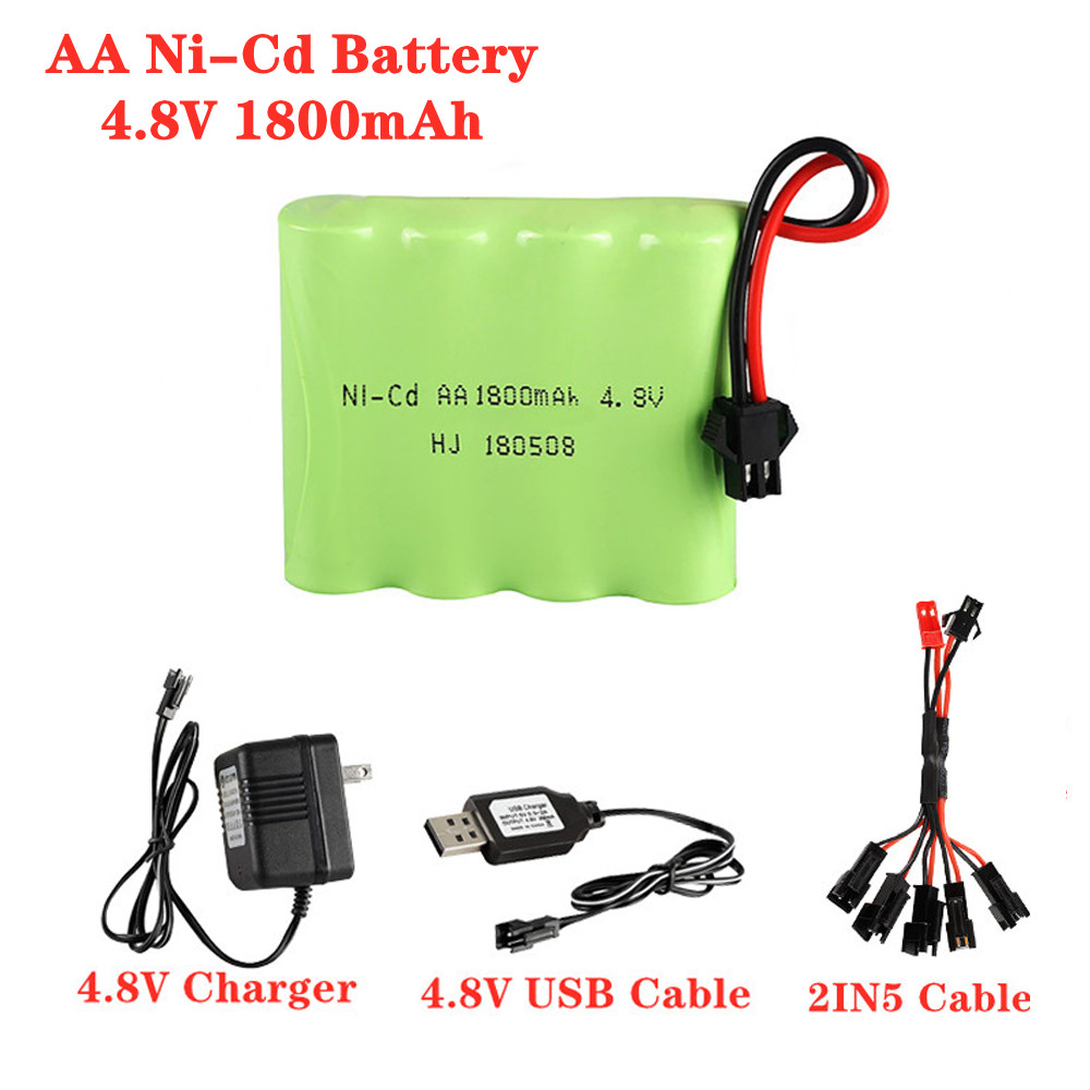 4.8V 1800mAh Ni-Cd AA Battery  - đánh giá và giá Rc Hobby Boat